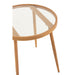 Salontafel Naturel Glas Rond 50 cm 50x50x50 cm-Bijzettafels-J-Line