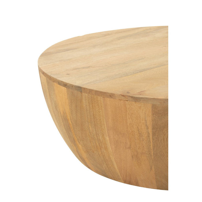Salontafel Naturel Mangohout hout 88 cm 88.5x88.5x32 cm-Salontafels-J-Line
