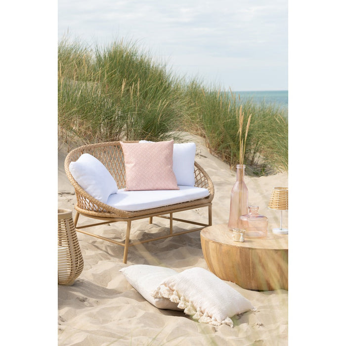 Salontafel Naturel Mangohout hout 88 cm 88.5x88.5x32 cm-Salontafels-J-Line