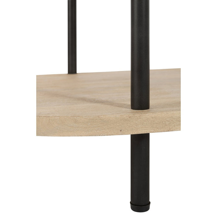 Salontafel Naturel Mangohout hout Ovaal 120x60 cm-Salontafels-J-Line
