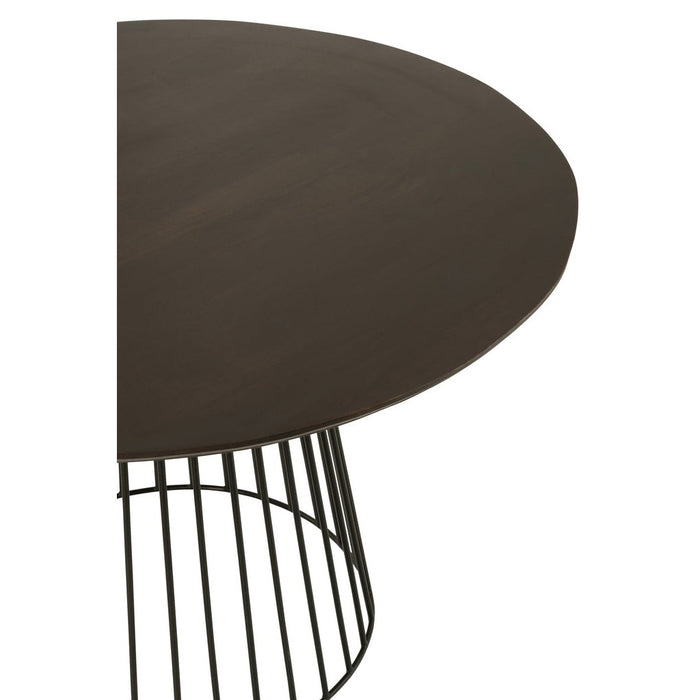 Salontafel Naturel Mangohout hout Rond 120 cm 120x120x76 cm-Salontafels-J-Line