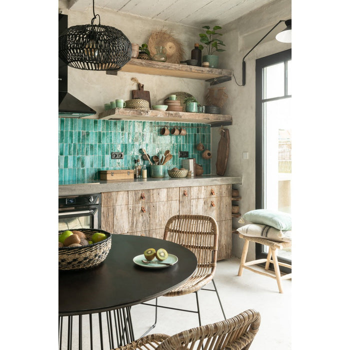 Salontafel Naturel Mangohout hout Rond 120 cm 120x120x76 cm-Salontafels-J-Line