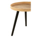 Salontafel Naturel Mangohout hout Rond 70 cm 70x70x55 cm-Bijzettafels-J-Line