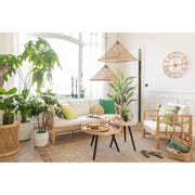 Salontafel Naturel Mangohout hout Rond 70 cm 70x70x55 cm-Bijzettafels-J-Line