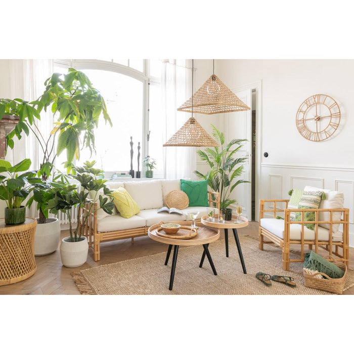 Salontafel Naturel Mangohout hout Rond 70 cm-Salontafels-J-Line