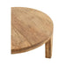 Salontafel Naturel Mangohout hout Rond 80 cm Naturel 80x80x 43769-Salontafels-J-Line