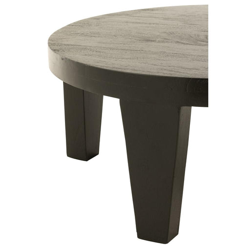 Salontafel Naturel Mangohout hout Rond 80 cm Naturel 80x80x 43785-Salontafels-J-Line