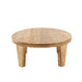 Salontafel Naturel Mangohout hout Rond 80 cm - Naturel-Salontafels-J-Line