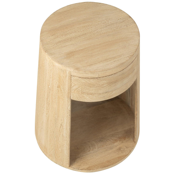 Salontafel Naturel Mdf 40 cm 40x40x50 cm-Bijzettafels-J-Line