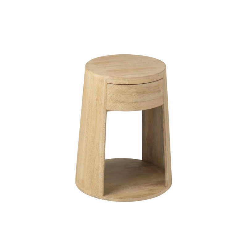 Salontafel Naturel Mdf 40 cm 40x40x50 cm-Bijzettafels-J-Line
