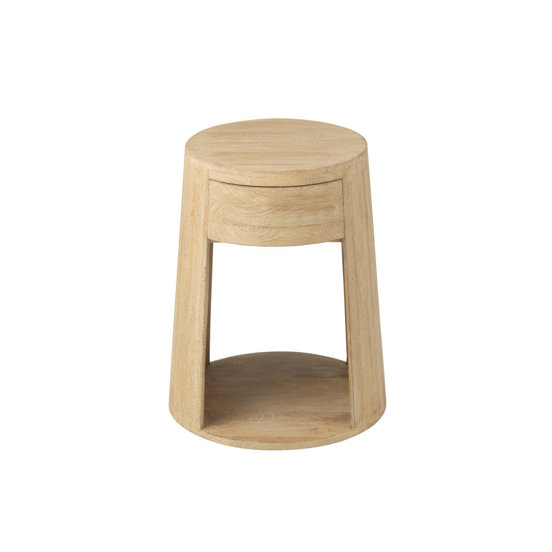 Salontafel Naturel Mdf 40 cm 40x40x50 cm-Bijzettafels-J-Line