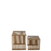 Salontafel Naturel Recycled hout 45 cm 45x50x50 cm-Bijzettafels-J-Line