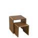 Salontafel Naturel Recycled hout 45 cm 45x50x50 cm-Bijzettafels-J-Line