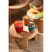 Salontafel Naturel Teakhout Rond 50 cm 50x50x35 cm-Salontafels-J-Line