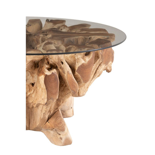 Salontafel Naturel Teakhout S 90 cm 90x83x45 cm-Salontafels-J-Line