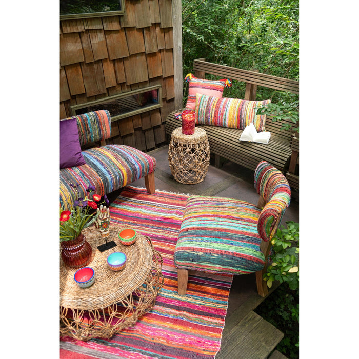 Salontafel Naturel ijzer 60 cm 60x60x35 cm-Salontafels-J-Line