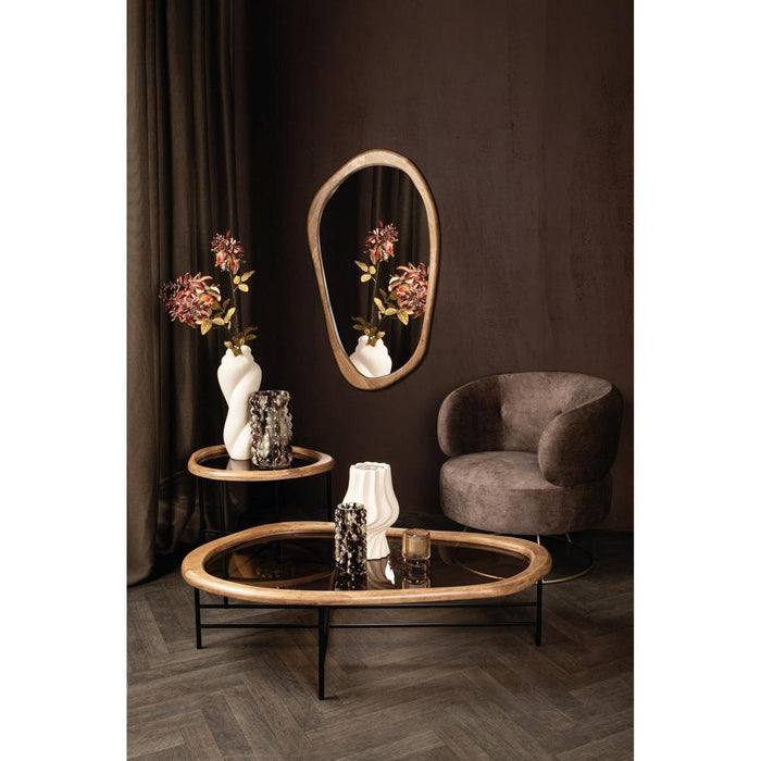 Salontafel Neelix Rubberhout Beige 50x61 cm-PTMD