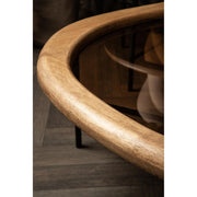 Salontafel Neelix Rubberhout Beige 50x61 cm-Salontafels-PTMD