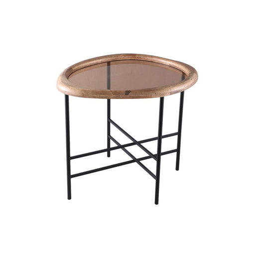 Salontafel Neelix Rubberhout Beige 50x61 cm-PTMD