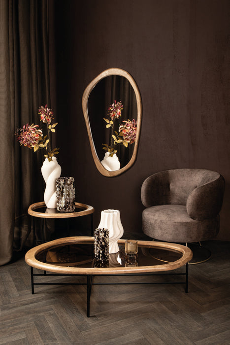 Salontafel Neelix Rubberhout Beige Naturel-Salontafels-PTMD