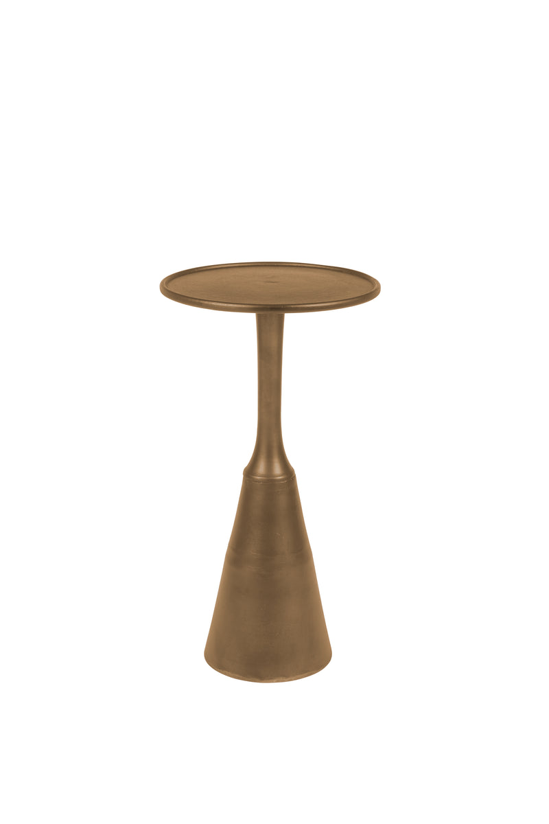 Salontafel Noah Antique Brass Aluminum Goud Ø35x65 cm-Bijzettafels-Creating Home
