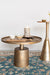 Salontafel Noah Antique Brass Aluminum Goud Ø35x65 cm-Salontafels-Creating Home