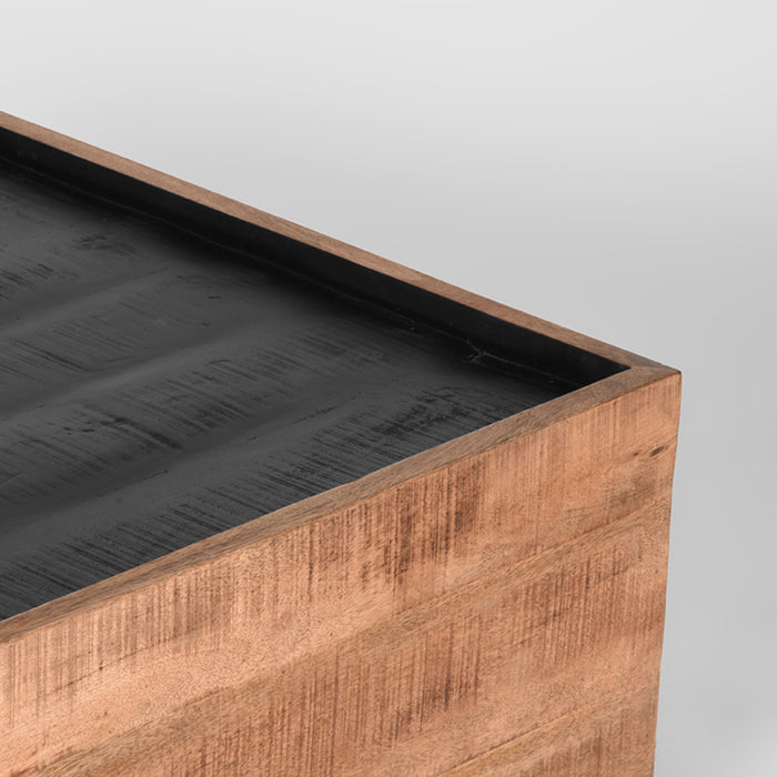Salontafel Noble Rough Mangohout 80x80 cm-Salontafels-LABEL51