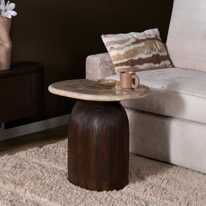 Salontafel Noel Bruin Mangohout 60x45 cm-Salontafels-Starfurn
