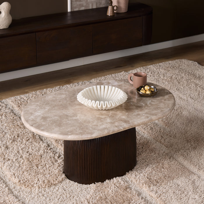 Salontafel Noel Bruin Mangohout 90x60 cm-Salontafels-Starfurn