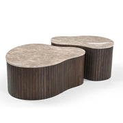 Salontafel Nomi Bruin Mangohout 70x50 cm-Salontafels-Starfurn