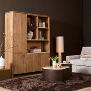 Salontafel Nomi Bruin Mangohout 84x73 cm-Salontafels-Starfurn