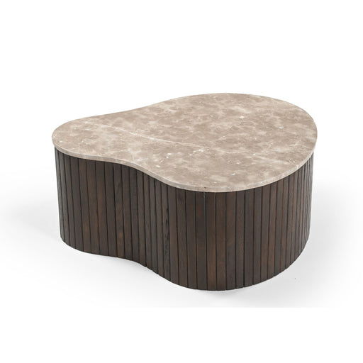 Salontafel Nomi Bruin Mangohout 84x73 cm-Salontafels-Starfurn