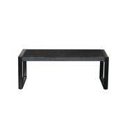 Salontafel Norris Mangohout Zwart 110x60 cm-Salontafels-Livingfurn