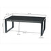 Salontafel Norris Mangohout Zwart 110x60 cm-Salontafels-Livingfurn