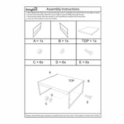 Salontafel Norris Mangohout Zwart 110x60 cm-Salontafels-Livingfurn