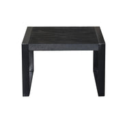 Salontafel Norris Mangohout Zwart 60 cm 60x60x40 cm-Salontafels-Livingfurn