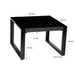 Salontafel Norris Mangohout Zwart 60 cm 60x60x40 cm-Salontafels-Livingfurn