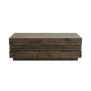 Salontafel Notch Mangohout Espresso 110x60x38 cm-Salontafels-LABEL51