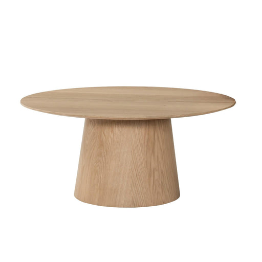 Salontafel Novero Eikenhout fineer Naturel hout 80 cm 80x80x38 cm-Salontafels-Livingfurn