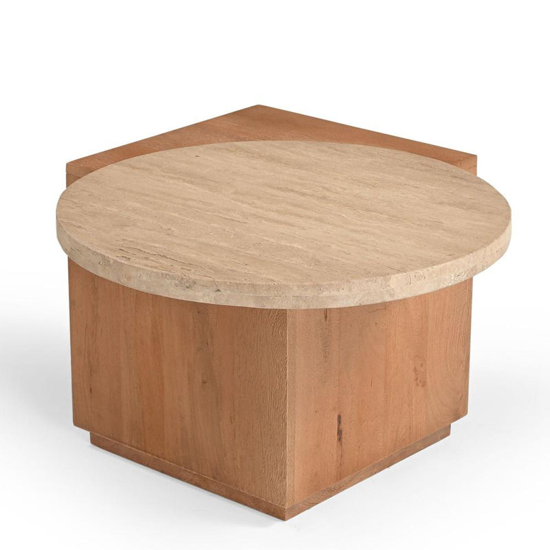 Salontafel Numa Naturel Mangohout 60x48 cm-Bijzettafels-Starfurn