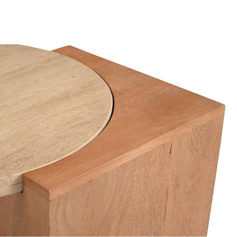Salontafel Numa Naturel Mangohout 60x48 cm-Bijzettafels-Starfurn