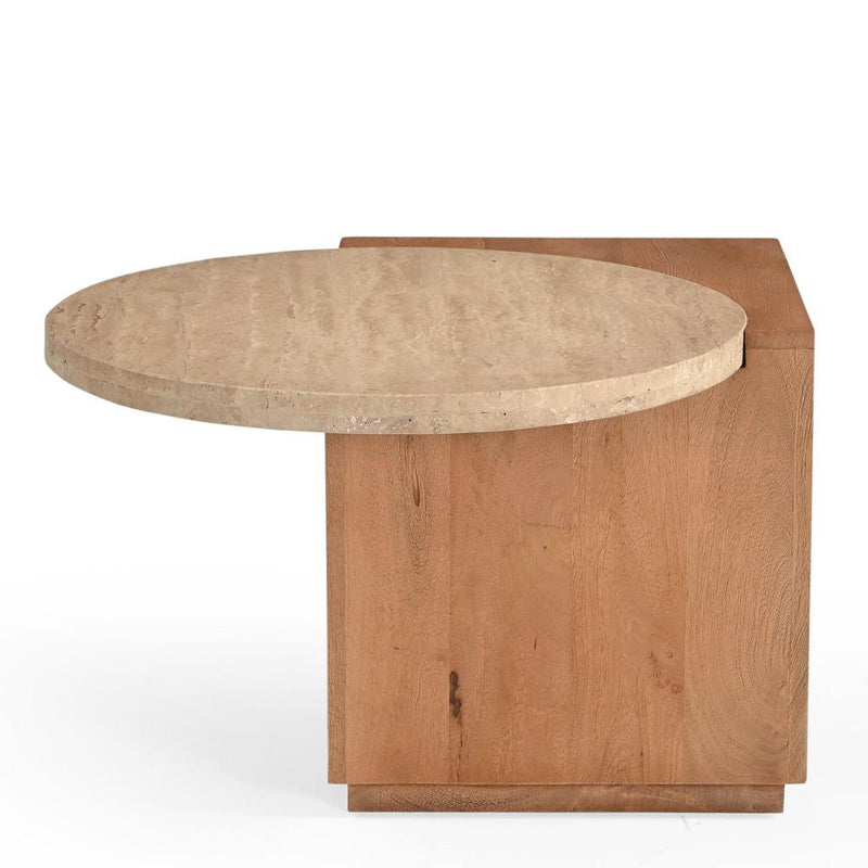 Salontafel Numa Naturel Mangohout 60x48 cm-Bijzettafels-Starfurn