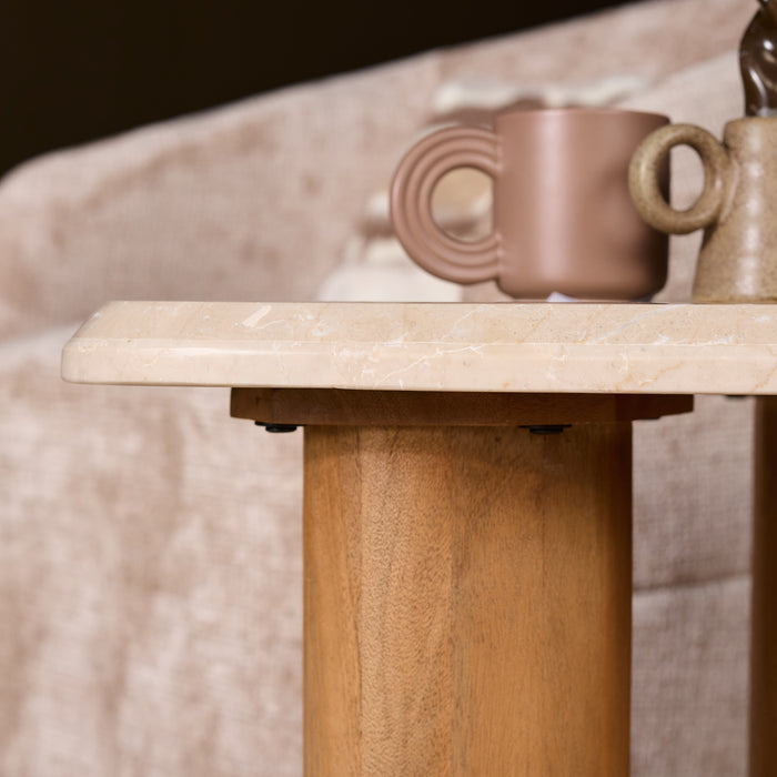 Salontafel Nuvé Naturel Mangohout 60x45 cm-Salontafels-Starfurn