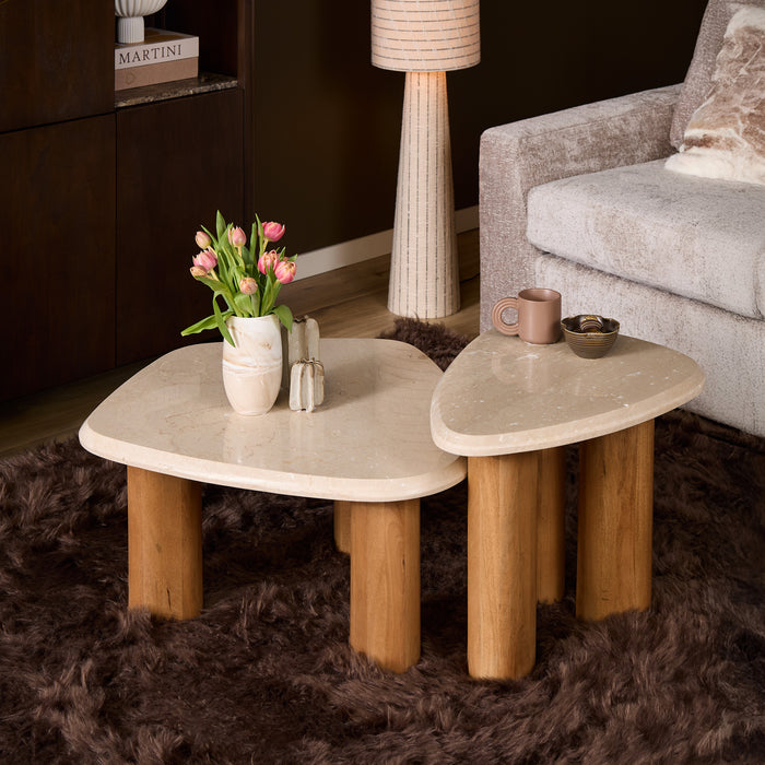 Salontafel Nuvé Naturel Mangohout 60x45 cm-Salontafels-Starfurn