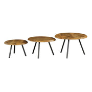 Salontafel Ohio set van 3 70x70x45 cm-Salontafels-Starfurn