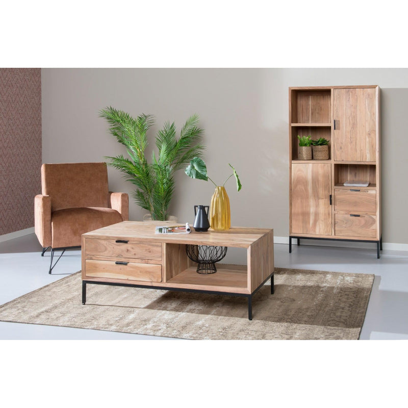 Salontafel Oslo Acasia Acaciahout Naturel hout 120x60 cm-Salontafels-Livingfurn