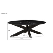 Salontafel Oslo Zwart 130x70 cm-Salontafels-Livingfurn