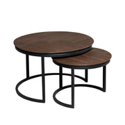 Salontafel Otik Bruin Metaal 70 cm 70x70x45 cm-Salontafels-Starfurn