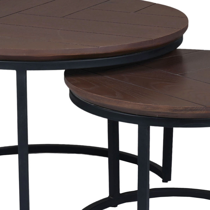 Salontafel Otik Zwart Metaal 70 cm - STF-3969-Salontafels-Starfurn