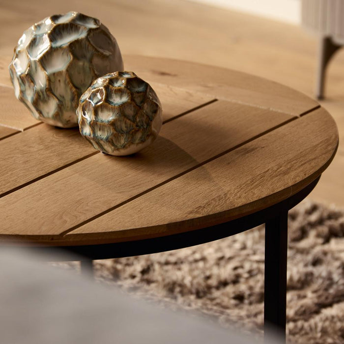 Salontafel Otik Zwart Metaal 70 cm - STF-Salontafels-Starfurn